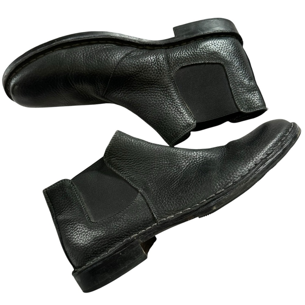 Aston Grey Leather Boots 10